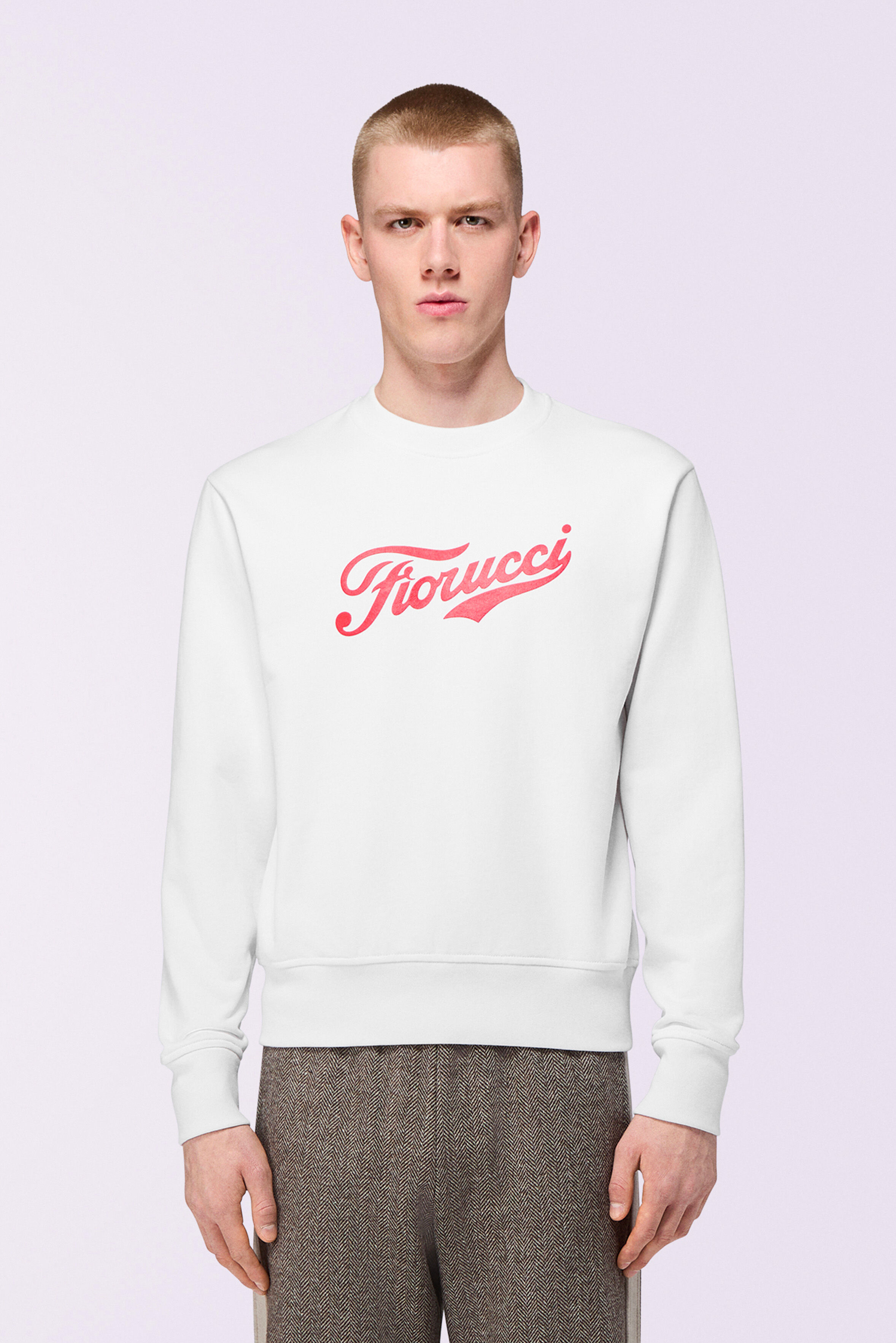 Varsity Logo Regular Sweatshirt White